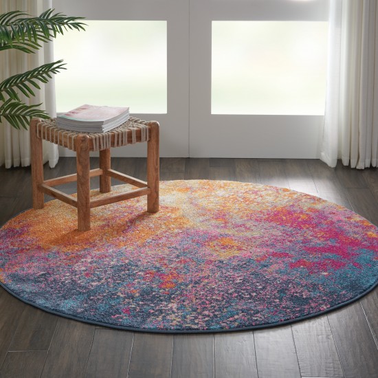 Nourison Passion PSN10 Area Rug, Sunburst, 4' x Round