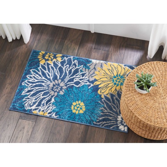 Nourison Passion PSN17 Area Rug, Blue, 1'10" x 2'10"