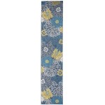 Nourison Passion PSN17 Runner Rug, Blue, 2'2" x 10'