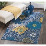 Nourison Passion PSN17 Area Rug, Blue, 3'9" x 5'9"