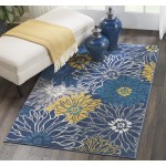 Nourison Passion PSN17 Area Rug, Blue, 3'9" x 5'9"