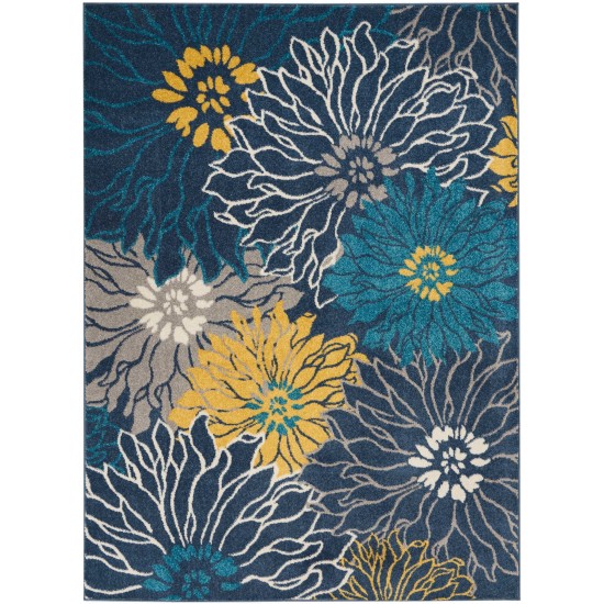 Nourison Passion PSN17 Area Rug, Blue, 5'3" x 7'3"