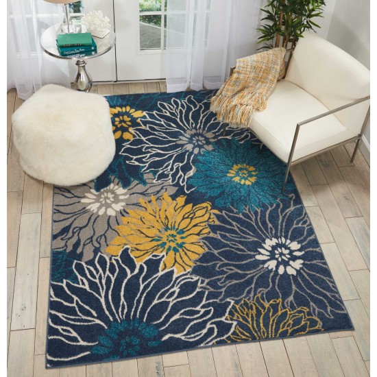 Nourison Passion PSN17 Area Rug, Blue, 5'3" x 7'3"