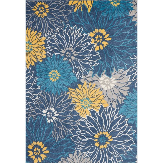 Nourison Passion PSN17 Area Rug, Blue, 6'7" x 9'6"