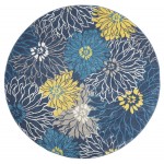 Nourison Passion PSN17 Area Rug, Blue, 8' Round