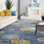 Nourison Passion PSN17 Area Rug, Blue, 9' x 12'