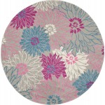 Nourison Passion PSN17 Area Rug, Grey, 8' Round