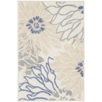 Nourison Passion PSN17 Area Rug, Ivory/Grey/Blue, 1'10" x 2'10"