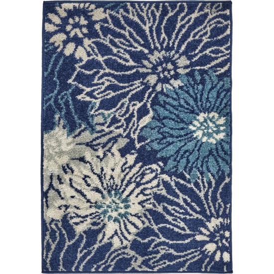 Nourison Passion PSN17 Area Rug, Navy/Ivory, 1'10" x 2'10"