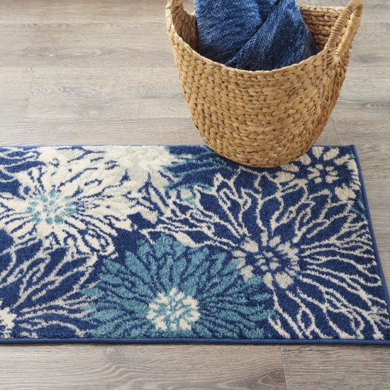 Nourison Passion PSN17 Area Rug, Navy/Ivory, 1'10" x 2'10"