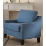 ACME Zapata Chair, Blue Linen