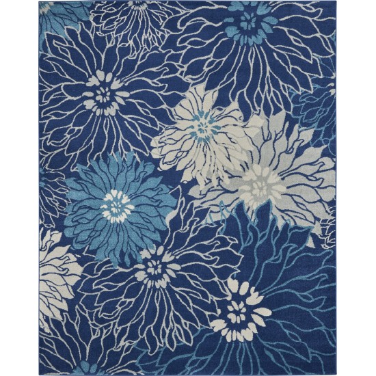 Nourison Passion PSN17 Area Rug, Navy/Ivory, 8' x 10'