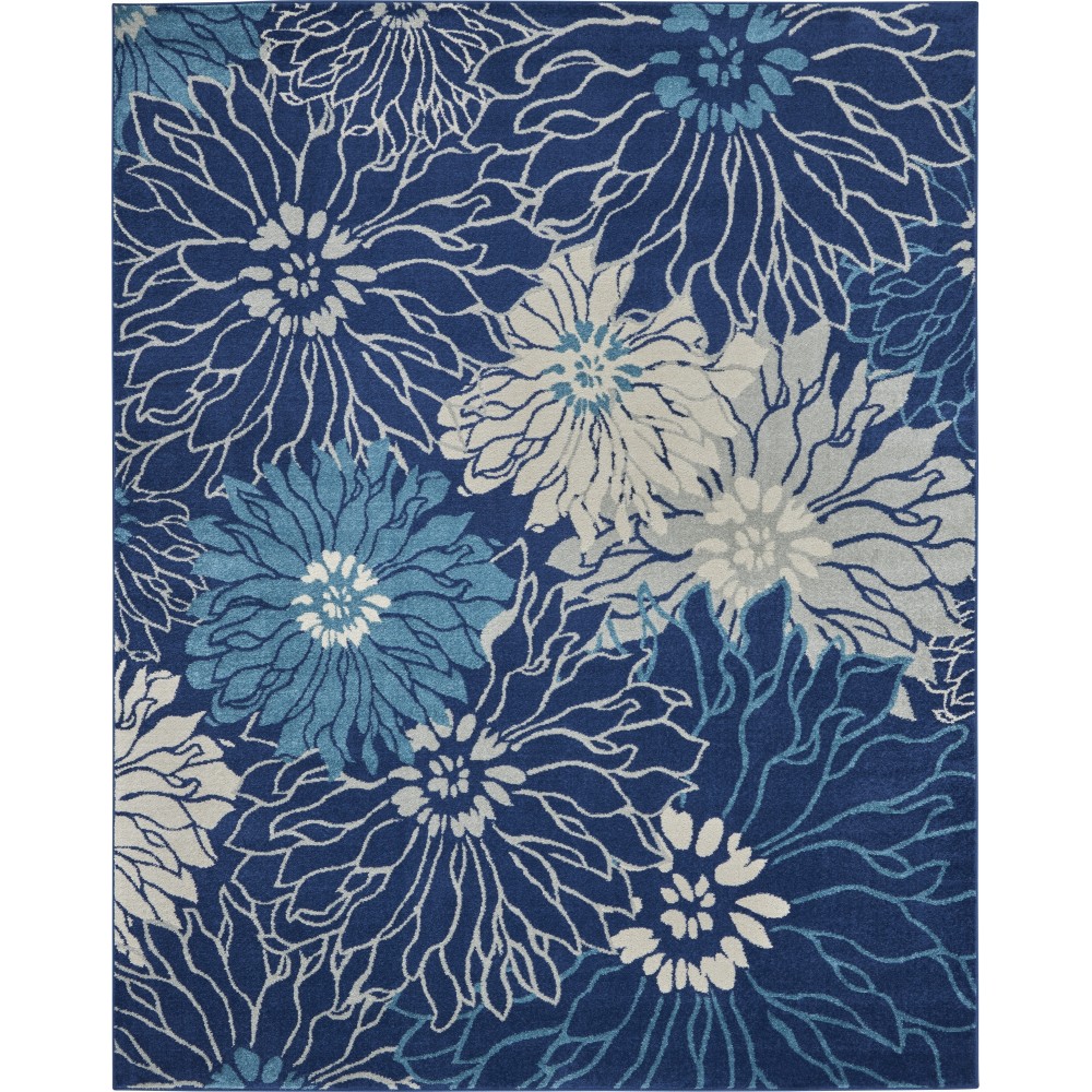 Nourison Passion PSN17 Area Rug, Navy/Ivory, 8' x 10'