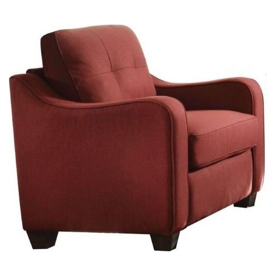 ACME Cleavon II Chair, Red Linen