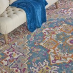 Nourison Passion PSN20 Area Rug, Teal/Multicolor, 6'7" x 9'6"