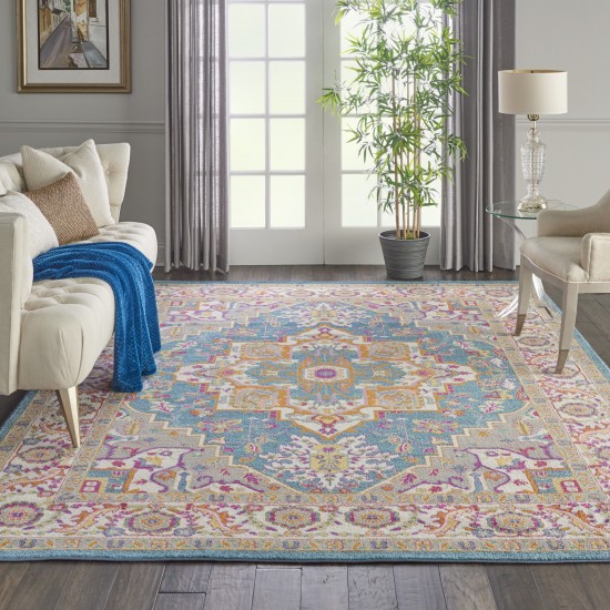 Nourison Passion PSN20 Area Rug, Teal/Multicolor, 8' X 10'