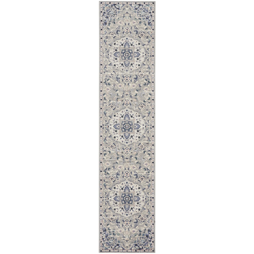 Nourison Passion PSN22 Runner Rug, Grey/Beige, 2'2" x 10'