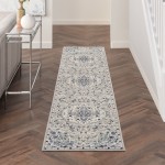 Nourison Passion PSN22 Runner Rug, Grey/Beige, 2'2" x 10'