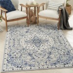 Nourison Passion PSN22 Area Rug, Grey/Beige, 5'3" x 7'3"