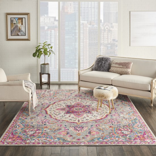 Nourison Passion PSN22 Area Rug, Grey/Multicolor, 6'7" x 9'6"