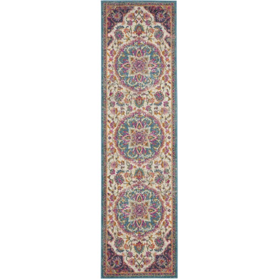 Nourison Passion PSN22 Runner Rug, Ivory/Multicolor, 2'2" x 10'