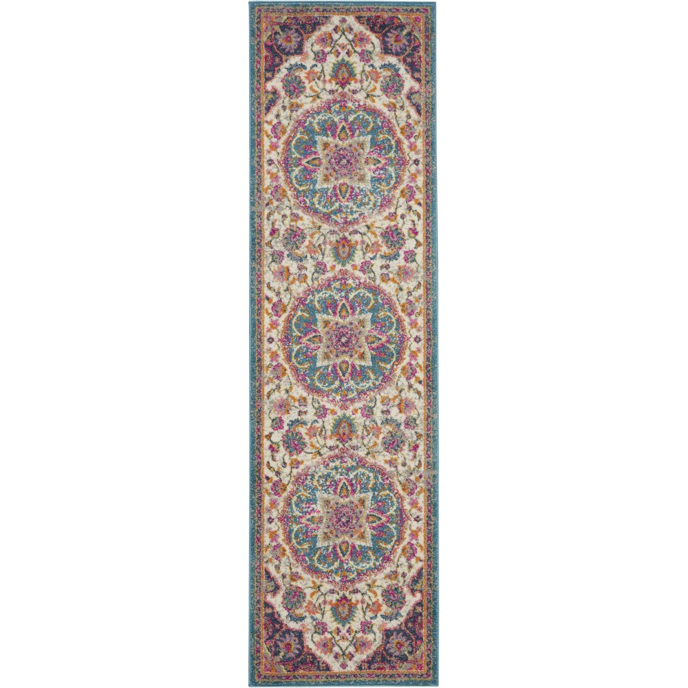 Nourison Passion PSN22 Runner Rug, Ivory/Multicolor, 2'2" x 10'