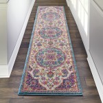 Nourison Passion PSN22 Runner Rug, Ivory/Multicolor, 2'2" x 7'6"