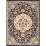 Nourison Passion PSN22 Area Rug, Navy/Multicolor, 5'3" x 7'3"