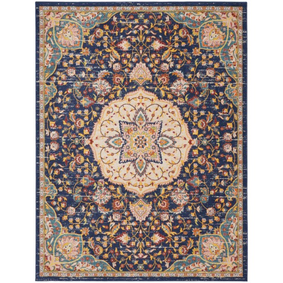 Nourison Passion PSN22 Area Rug, Navy/Multicolor, 8' x 10'