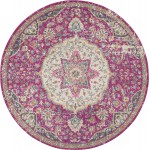 Nourison Passion PSN22 Area Rug, Pink, 5'3" x Round