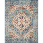 Nourison Passion PSN23 Area Rug, Ivory/Light Blue, 6'7" x 9'6"