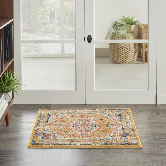 Nourison Passion PSN23 Area Rug, Ivory/Yellow, 1'10" x 2'10"