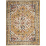 Nourison Passion PSN23 Area Rug, Ivory/Yellow, 5'3" x 7'3"