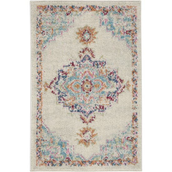 Nourison Passion PSN24 Area Rug, Grey/Multicolor, 1'10" x 2'10"