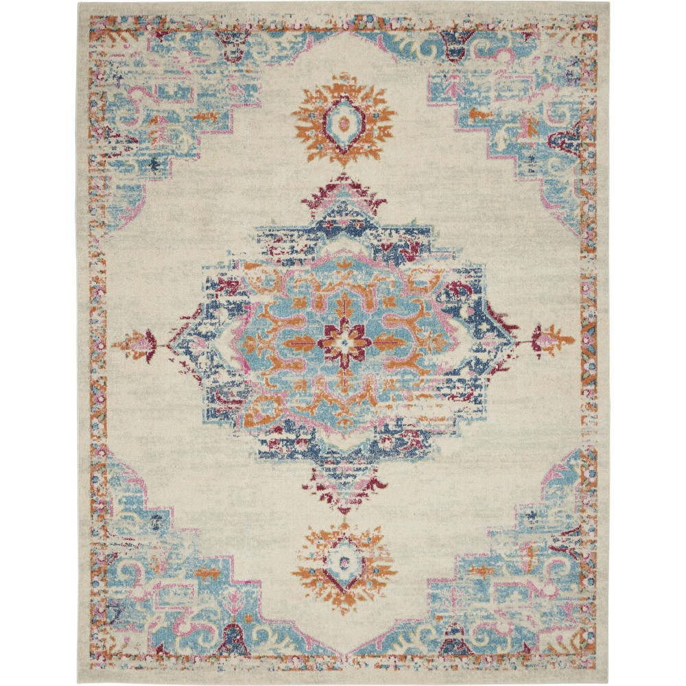 Nourison Passion PSN24 Area Rug, Grey/Multicolor, 8'x 10'