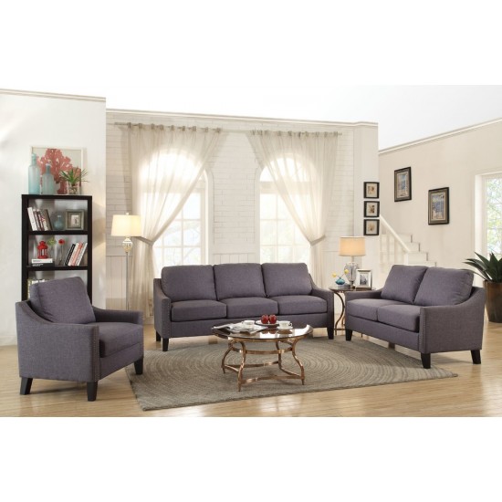 ACME Zapata Loveseat, Gray Linen