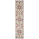 Nourison Passion PSN25 Runner Rug, Ivory/Pink, 2'2" x 10'