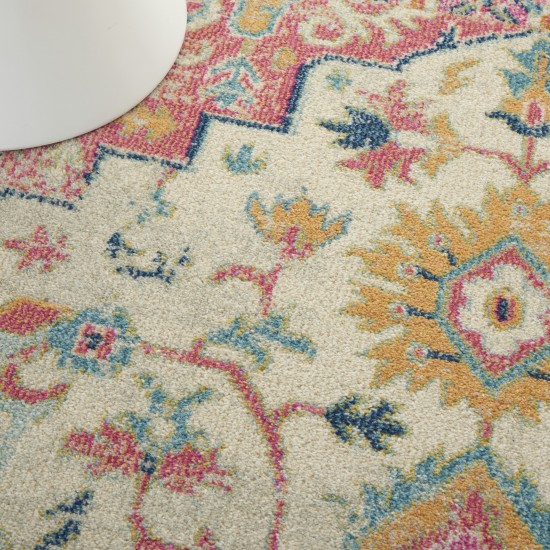 Nourison Passion PSN25 Area Rug, Ivory/Pink, 3'9" x 5'9"