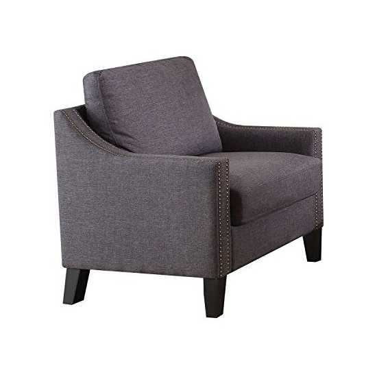 ACME Zapata Chair, Gray Linen