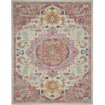 Nourison Passion PSN25 Area Rug, Ivory/Pink, 8' x 10'