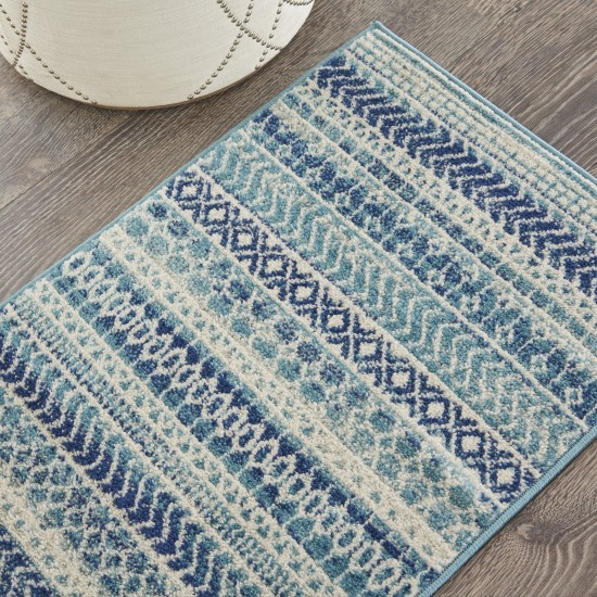 Nourison Passion PSN26 Area Rug, Navy/Blue, 1'10" x 2'10"