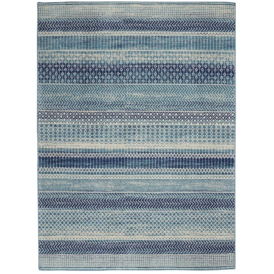 Nourison Passion PSN26 Area Rug, Navy/Blue, 5'3" x 7'3"