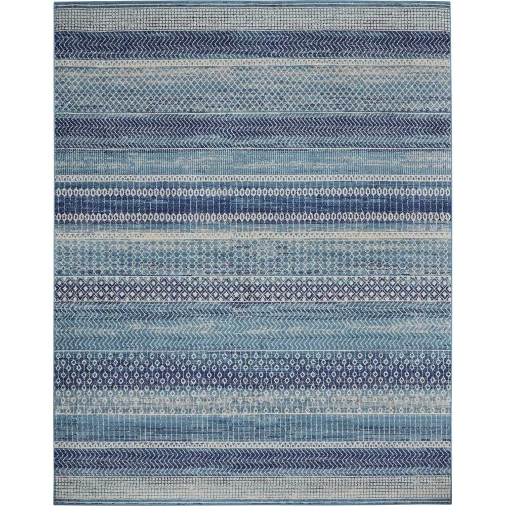 Nourison Passion PSN26 Area Rug, Navy/Blue, 6'7" x 9'6"