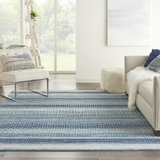 Nourison Passion PSN26 Area Rug, Navy/Blue, 8' x 10'