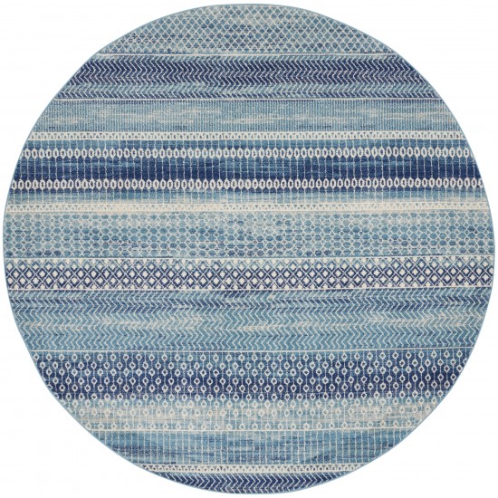 Nourison Passion PSN26 Area Rug, Navy/Blue, 8' x Round