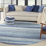 Nourison Passion PSN26 Area Rug, Navy/Blue, 8' x Round