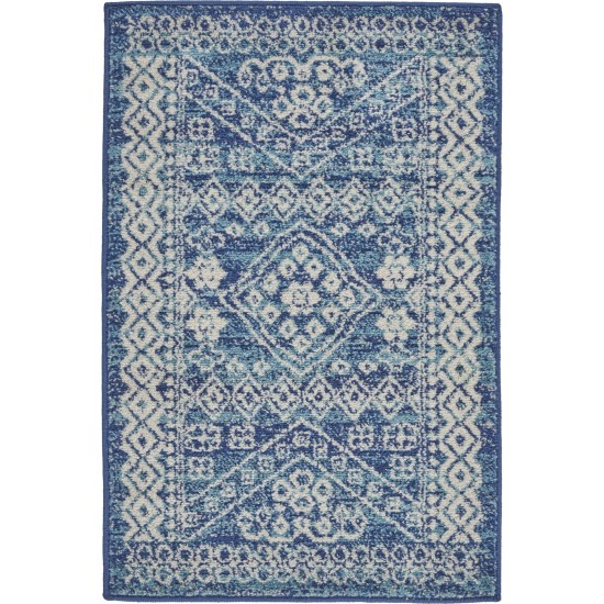 Nourison Passion PSN27 Area Rug, Navy/Blue, 1'10" x 2'10"