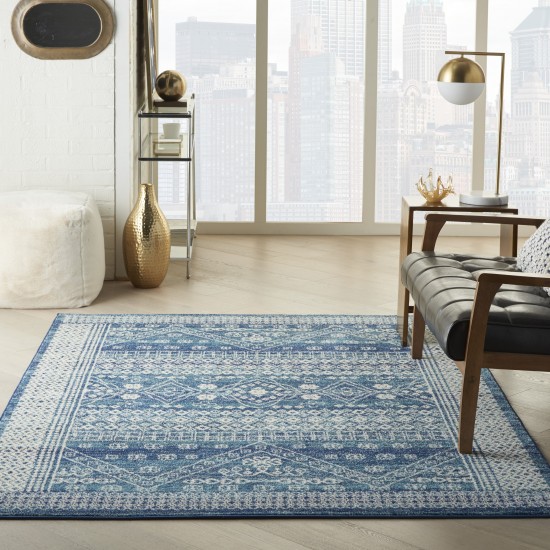 Nourison Passion PSN27 Area Rug, Navy/Blue, 5'3" x 7'3"