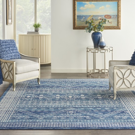 Nourison Passion PSN27 Area Rug, Navy/Blue, 6'7" x 9'6"