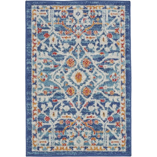 Nourison Passion PSN28 Area Rug, Blue/Multicolor, 1'10" x 2'10"